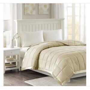 Madison Park Windom King Microfiber Down Alternative Blanket W/ 3M Ivory